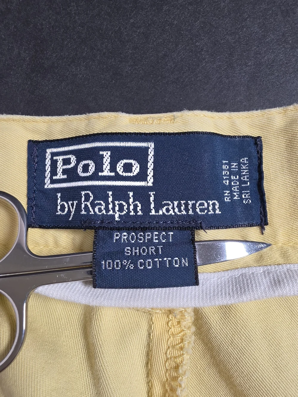 Polo by Ralph Lauren Pale Yellow Flat-Front Men's Shorts